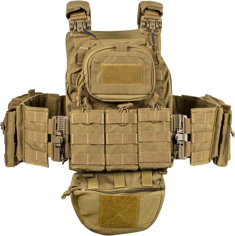WOLFHUNT Tactical Vest for Men Quick Release, Weighted Vest Molle System, Heavy-duty Vests Premium Metal Buckle - Image 1